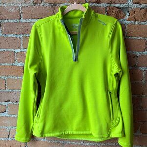 Saucony Siberius Green Reflective 1/4 Zip-Medium